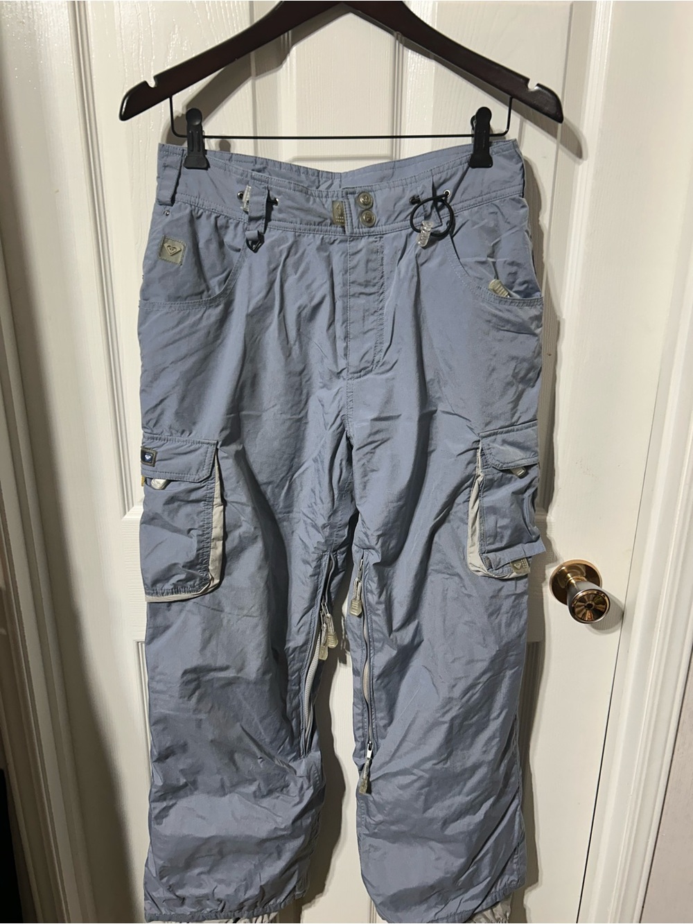 Quiksilver Dusty Blue VTG cargo snow/ski/snow boarding pants